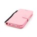 Trendy Elegant Floral Clasp Magnetic Stand Wallet Leather Case for iPhone 6 / 6s - Pink