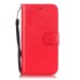 Trendy Elegant Floral Clasp Magnetic Stand Wallet Leather Case for iPhone 6 / 6s - Red