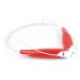 True Freedom Ring - Necked Bluetooth Stereo Headset Headphone for iPhone Samsung iPad Tablet - Red