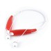 True Freedom Ring - Necked Bluetooth Stereo Headset Headphone for iPhone Samsung iPad Tablet - Red