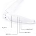 True Freedom Ring - Necked Bluetooth Stereo Headset Headphone for iPhone Samsung iPad Tablet - White