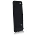 Twill Pattern Leather Hard Back Cover For iPhone 4 - Black