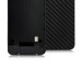 Twill Pattern Leather Hard Back Cover For iPhone 4S - Black