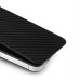 Twill Pattern Leather Hard Back Cover For iPhone 4S - Black