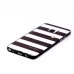 Two Separate Pieces Slim Colored Printed PC And TPU Bumper for Samsung Galaxy Note 7 - Black White Stripe /Black