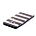 Two Separate Pieces Slim Colored Printed PC And TPU Bumper for Samsung Galaxy Note 7 - Black White Stripe /Black