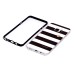 Two Separate Pieces Slim Colored Printed PC And TPU Bumper for Samsung Galaxy Note 7 - Black White Stripe /Black