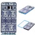 Two Separate Pieces Slim Colored Printed PC And TPU Bumper for Samsung Galaxy Note 7 - Blue Elephant /Blue