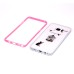 Two Separate Pieces Slim Colored Printed PC And TPU Bumper for Samsung Galaxy Note 7 - Cat And Bird /Pink