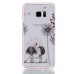 Two Separate Pieces Slim Colored Printed PC And TPU Bumper for Samsung Galaxy Note 7 - Child And Dandelion /Pink