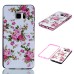 Two Separate Pieces Slim Colored Printed PC And TPU Bumper for Samsung Galaxy Note 7 - Peony /Pink