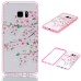 Two Separate Pieces Slim Colored Printed PC And TPU Bumper for Samsung Galaxy Note 7 - Pink Flower Tree /Pink