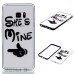 Two Separate Pieces Slim Colored Printed PC And TPU Bumper for Samsung Galaxy Note 7 - SHE S Mine /Black