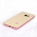 Two Separate Pieces Slim Colored Printed PC And TPU Bumper for Samsung Galaxy Note 7 - White Yellow Stripe /Pink