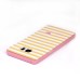 Two Separate Pieces Slim Colored Printed PC And TPU Bumper for Samsung Galaxy Note 7 - White Yellow Stripe /Pink