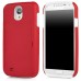 Two Tone Hybrid Silicone PC Hard Combo Stand Case Cover With ID Credit Card Holder For Samsung Galaxy S4 I9500 / I9505