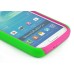 Two Tone Hybrid Silicone PC Hard Combo Stand Case Cover With ID Credit Card Holder For Samsung Galaxy S4 I9500 / I9505