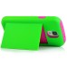 Two Tone Hybrid Silicone PC Hard Combo Stand Case Cover With ID Credit Card Holder For Samsung Galaxy S4 I9500 / I9505