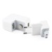 Two USB Ports Power Charger Adapter For iPhone iPad iPod with EU Plug - White