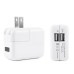 Two USB Ports Power Charger Adapter For iPhone iPad iPod with US Plug - White