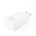 Two USB Ports Power Charger Adapter for iPhone iPad iPod Samsung with US Plug - White