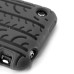 Tyre Tread Anti-Skid Flexible Silicone Case Cover For iPhone 3GS iPhone 3G - Black