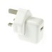 UK Plug USB Power Charger Adapter For iPad 4 - White (OEM)(12W)