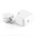 USB 3.1 Type C Port Power Adapter Wall Charger For The New MacBook 12 Inch With US Plug - White