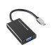 USB 3.1 Type C To VGA Adapter For The New  MacBook 12 inch - Black