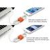 USB To Lightning Data Sync Charger Cable Cord For iPhone 5s iPhone 5c  iPhone 5 iPad 4 iPad Mini - White (Works with iOS 9)