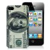 US Dollar Pattern Hard Case Cover For iPhone 4S