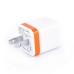 US Plug Dual Port USB Power Wall Charger Adapter for iPhone iPad iPod Samsung - Orange