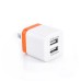 US Plug Dual Port USB Power Wall Charger Adapter for iPhone iPad iPod Samsung - Orange