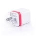 US Plug Dual Port USB Power Wall Charger Adapter for iPhone iPad iPod Samsung - Red