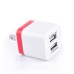 US Plug Dual Port USB Power Wall Charger Adapter for iPhone iPad iPod Samsung - Red