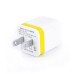 US Plug Dual Port USB Power Wall Charger Adapter for iPhone iPad iPod Samsung - Yellow