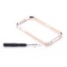 Ultra-Thin 0.7mm Screw Metal Chrome Frame Bumper Case (with Screws And Screwdriver) For iPhone 4S iPhone 4