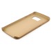 Ultra-Thin Natural Wood Pattern TPU Case Cover For Samsung Galaxy S6 Edge - Brown