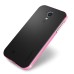 Ultra Slim Soft Hybrid TPU Back Case Cover for Samsung Galaxy S4 - Black and Pink