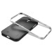 Ultra Slim Soft Hybrid TPU Back Case Cover for Samsung Galaxy S4 - Black and Silver