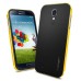 Ultra Slim Soft Hybrid TPU Back Case Cover for Samsung Galaxy S4 - Black and Yellow