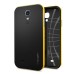 Ultra Slim Soft Hybrid TPU Back Case Cover for Samsung Galaxy S4 - Black and Yellow