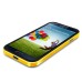 Ultra Slim Soft Hybrid TPU Back Case Cover for Samsung Galaxy S4 - Black and Yellow