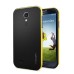 Ultra Slim Soft Hybrid TPU Back Case Cover for Samsung Galaxy S4 - Black and Yellow