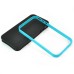 Ultra Slim Soft Hybrid TPU Back Case Cover for iPhone 4 iPhone 4S - Black and Blue