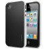 Ultra Slim Soft Hybrid TPU Back Case Cover for iPhone 4 iPhone 4S - Black and Silver