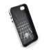 Ultra Slim Soft Hybrid TPU Back Case Cover for iPhone 4 iPhone 4S - Black and Silver