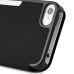 Ultra Thin Flip Built-in Card Slot Leather Case for iPhone 4 iPhone 4S - Black