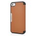 Ultra Thin Flip Built-in Card Slot Leather Case for iPhone 4 iPhone 4S - Gold