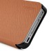 Ultra Thin Flip Built-in Card Slot Leather Case for iPhone 4 iPhone 4S - Gold